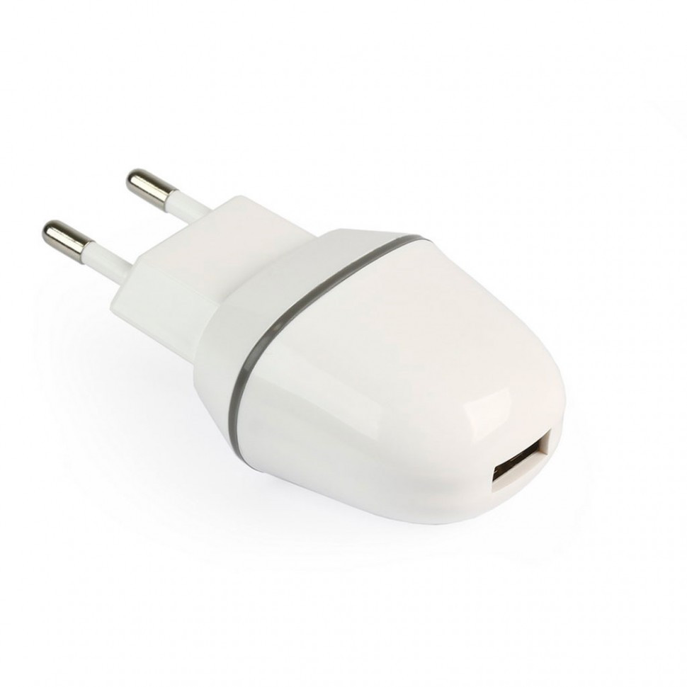 СЗУ Smartbuy NOVA MKIII, вых.ток 2.1А, 1USB + кабель 8pin для 5/5S/5C/6/6S/SE, белое (SBP-1005-8)/50