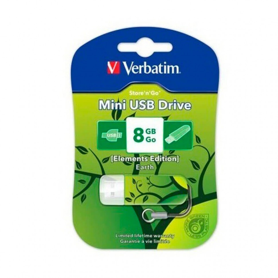 USB накопитель 8GB 2.0 Verbatim 098160 земля