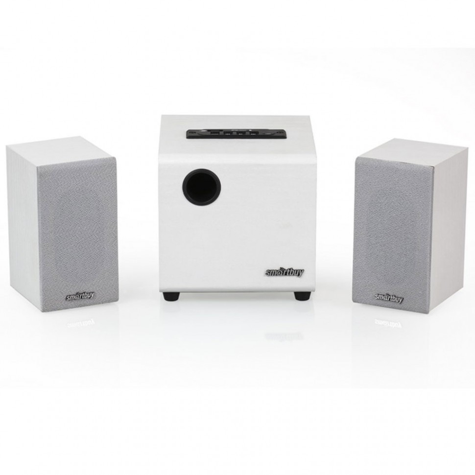 Акустическая система 2.1 SmartBuy® SPARTA, MP3, FM, корпус МДФ, белая (арт.SBA-210)/6