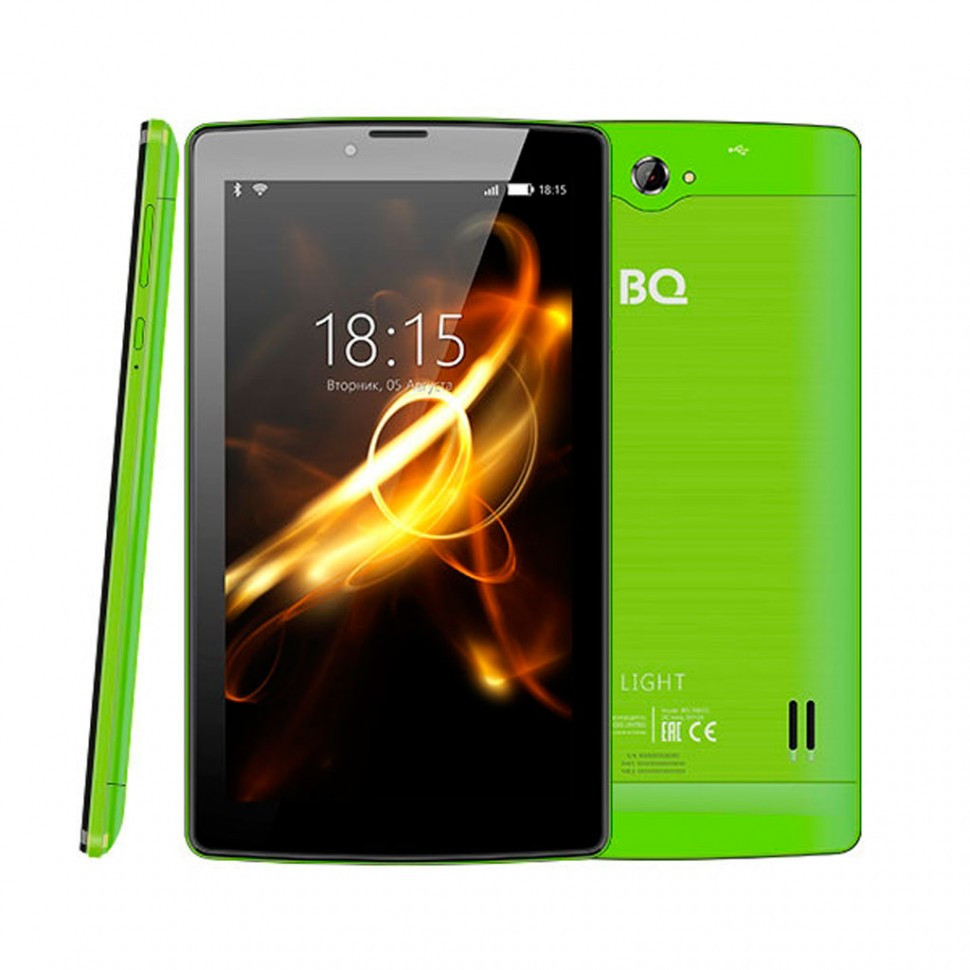 Планшет BQ-7083G green 3G (7", 1024*600, TN, 4*1.0Ghz, 1+8Гб, GPS, 7.0)