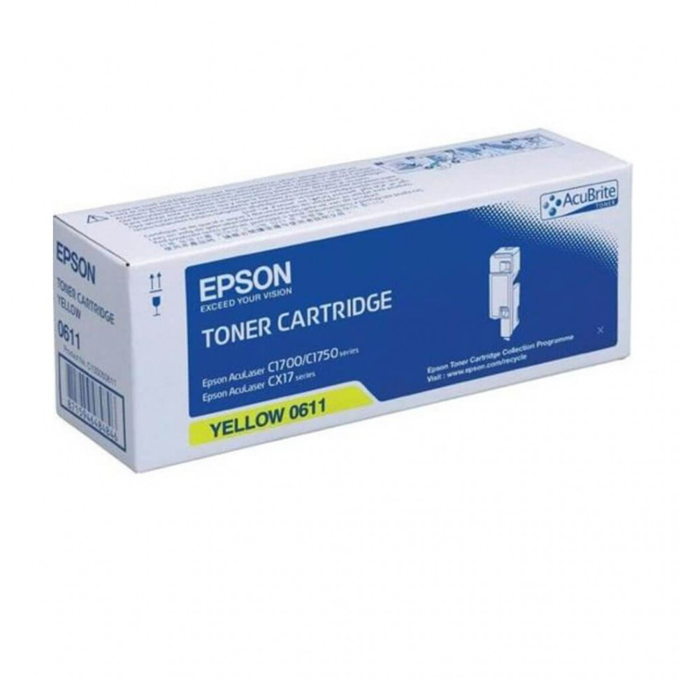 C13S050611 AL-C1700/1750/CX17 Toner Cartr. (Y) 1.4k