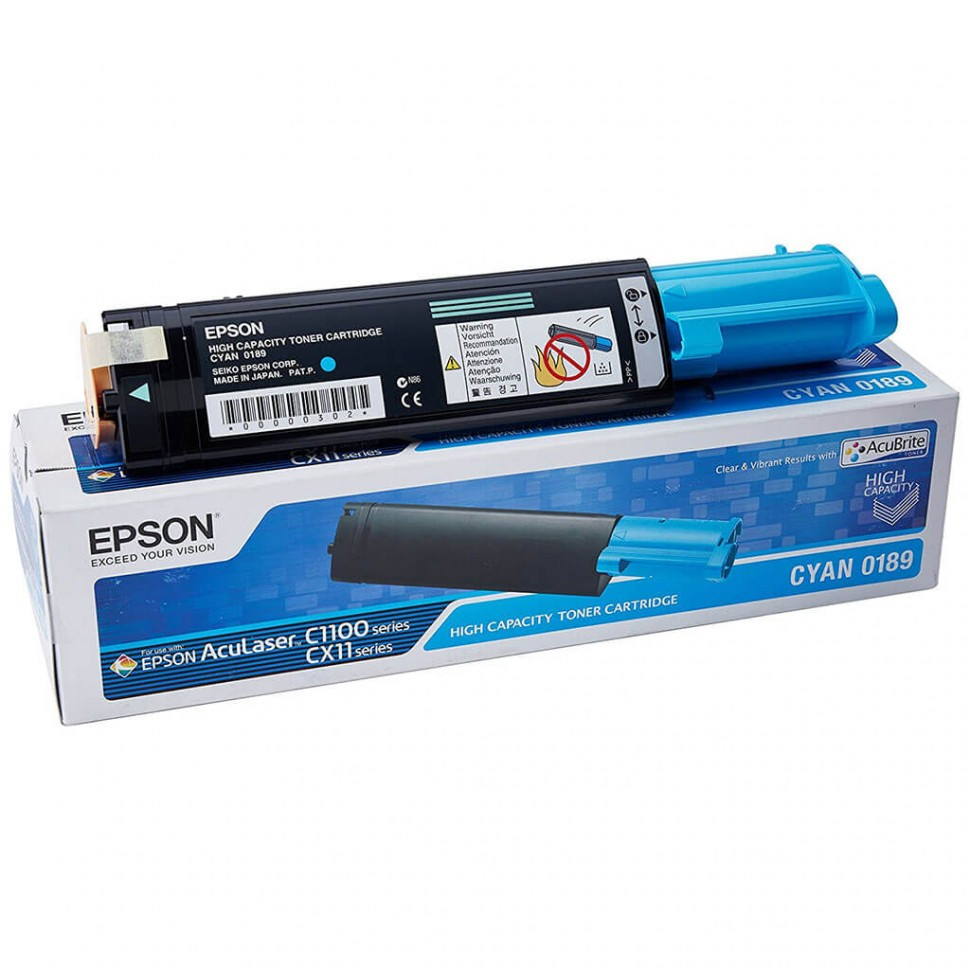 C13S050189 картридж High Cap Toner Cart (Cyan) for AcuLaser C1100