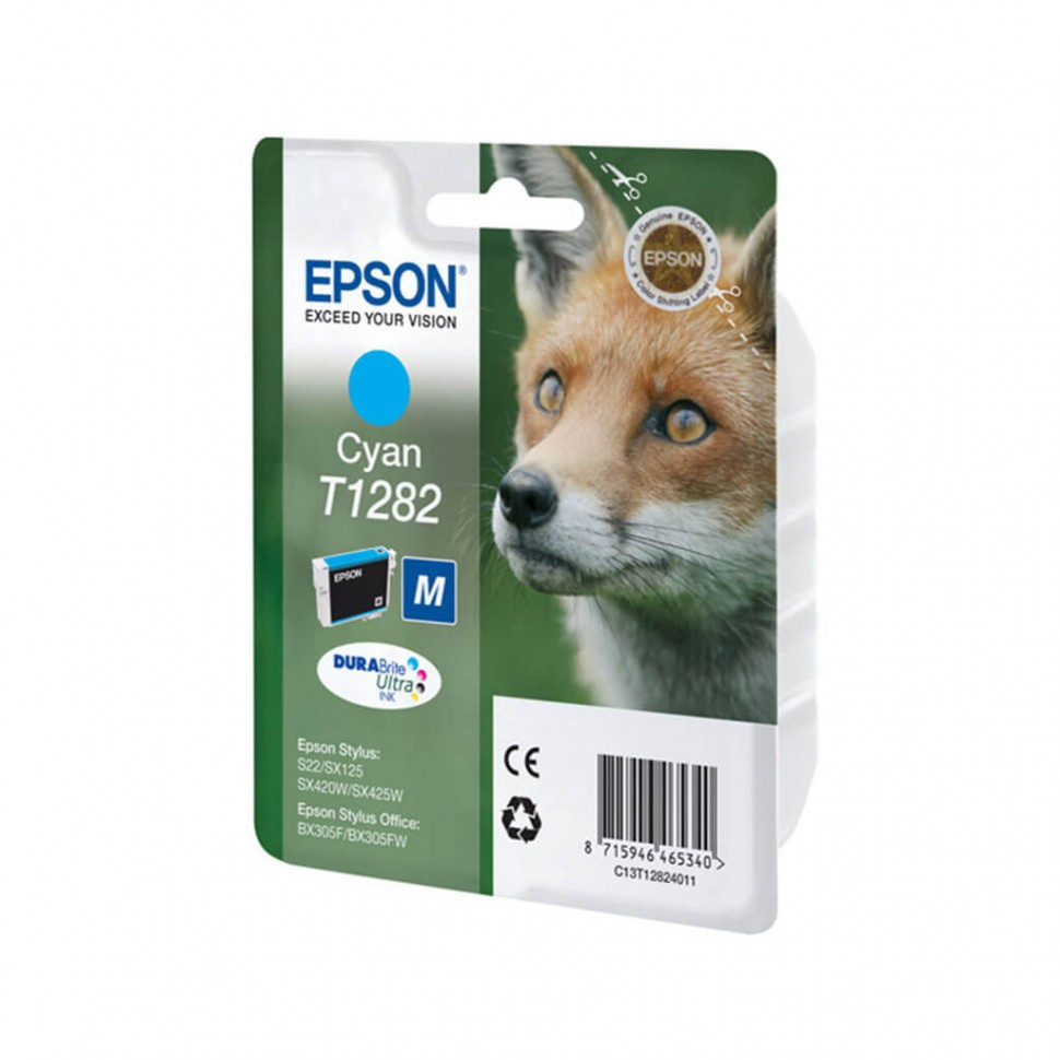 Картридж Epson C13T12824011 I/C cyan for S22 / SX125 SX420W / SX425W / BX305F