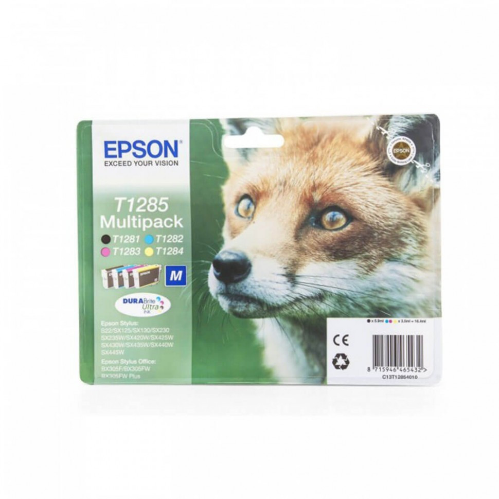 Картридж Epson C13T12854010 S22/SX125 набор 4 шт.