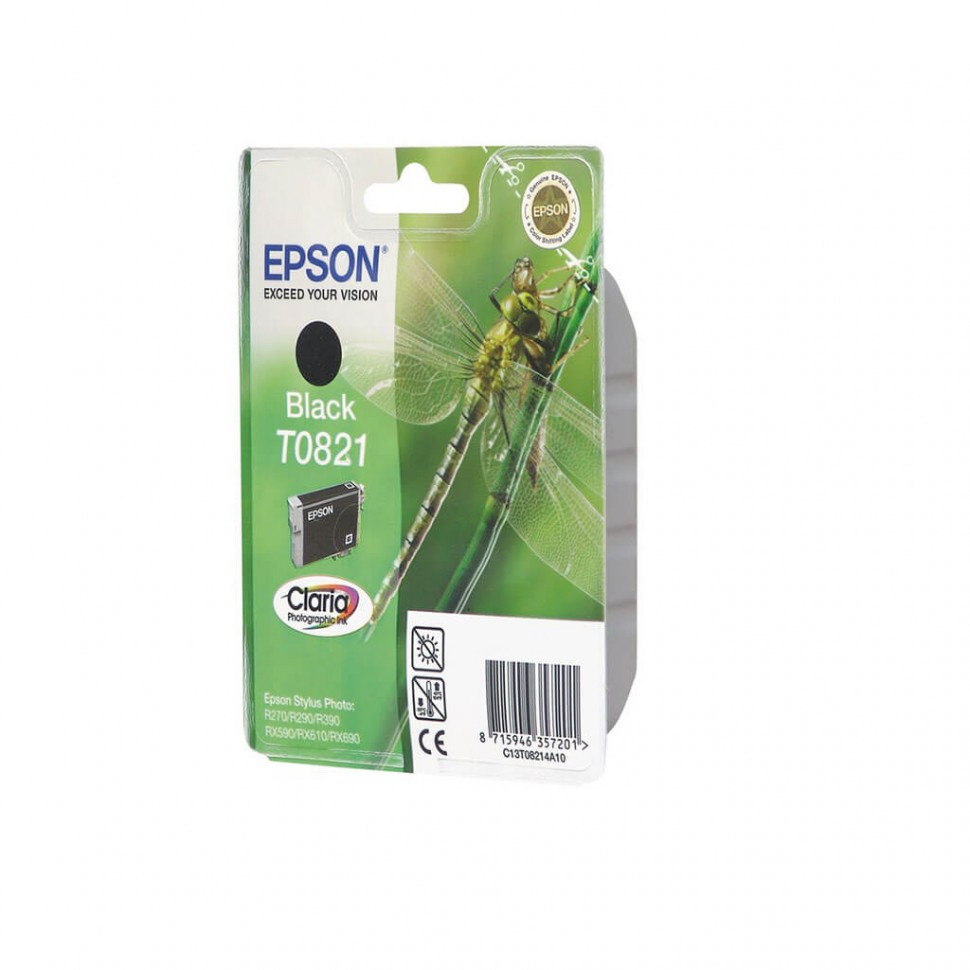 Картридж Epson C13T11214A10 (0821) R270/290/RX590 черный