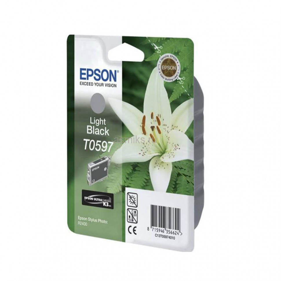 C13T05974010 R2400 Ink Cartridge Light Black new