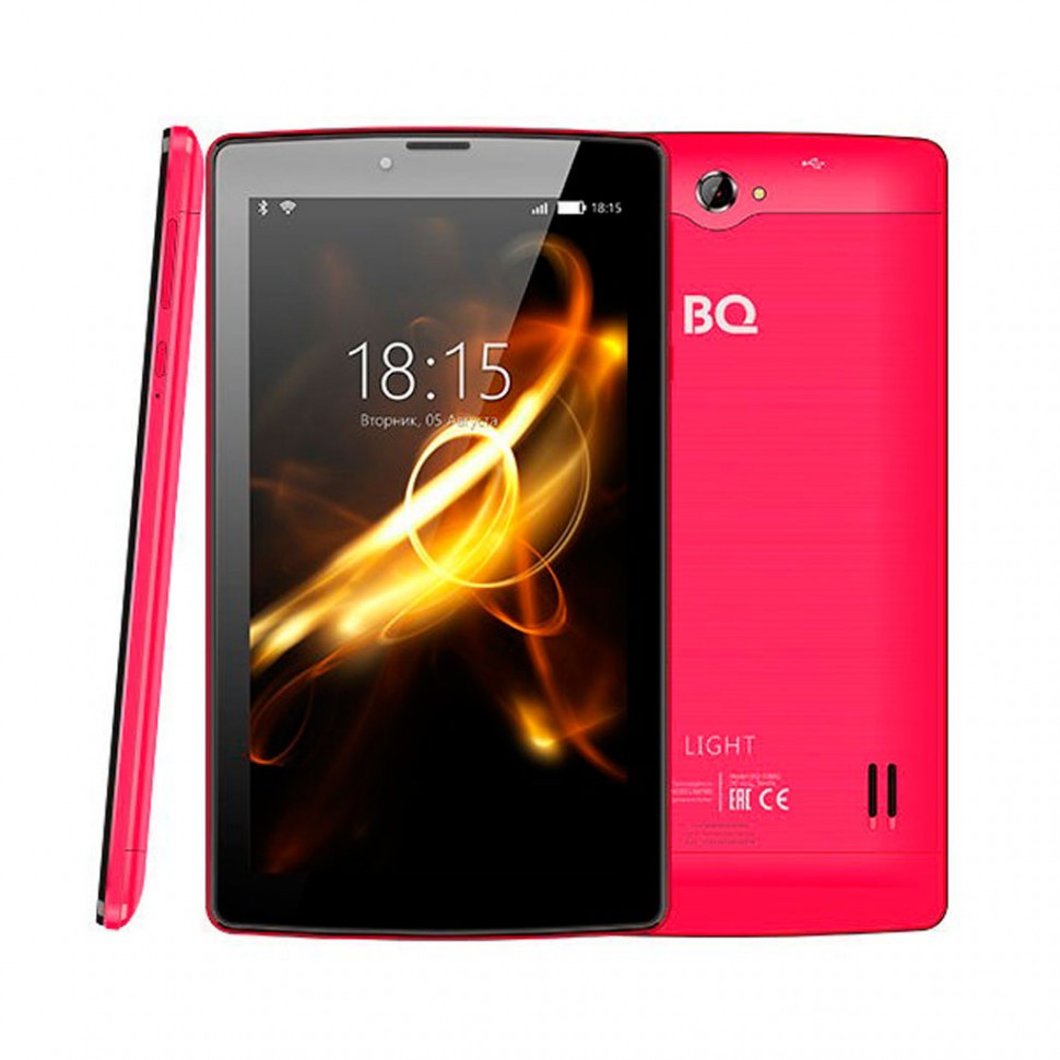 Планшет BQ-7083G Light Red (7", 1024*600, TN, 4*1.0Ghz, 1+8Гб, GPS, 7.0)
