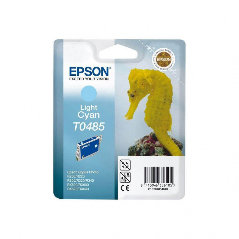 Картридж Epson C13T04854010 R200/R300/RX500/RX600 светло-голубой