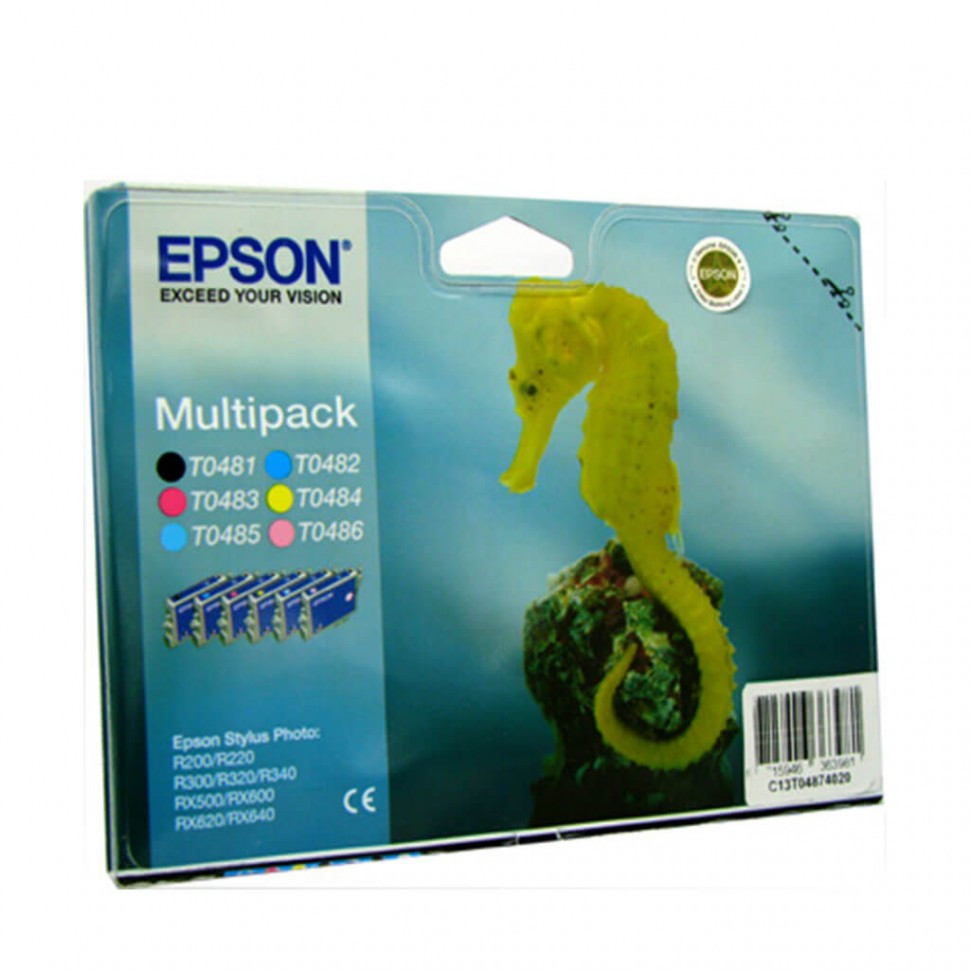C13T04874010 R300 (T048) Multi Pack (CMYKLcLm) RS