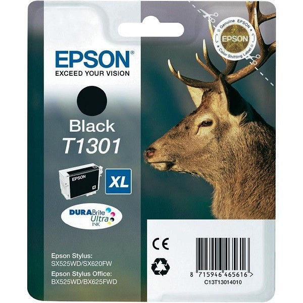 Картридж Epson, C13T13014010, black