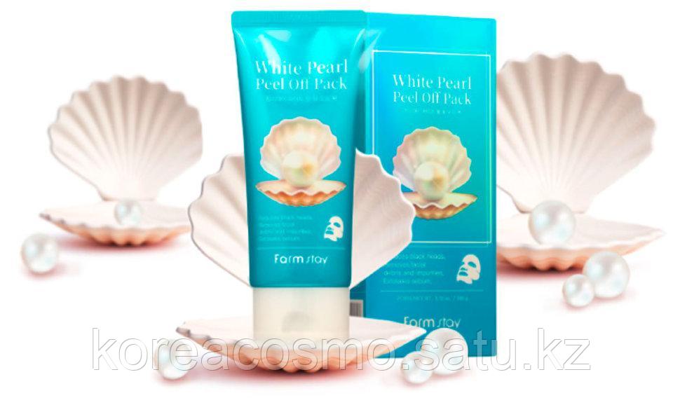 Farmstay маска-пленка White Pearl Peel Off Pack очищающая с белым жемчугом