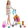 Barbie Игровой набор "Кукла Барби с щенками в коляске", Кем быть?, фото 2