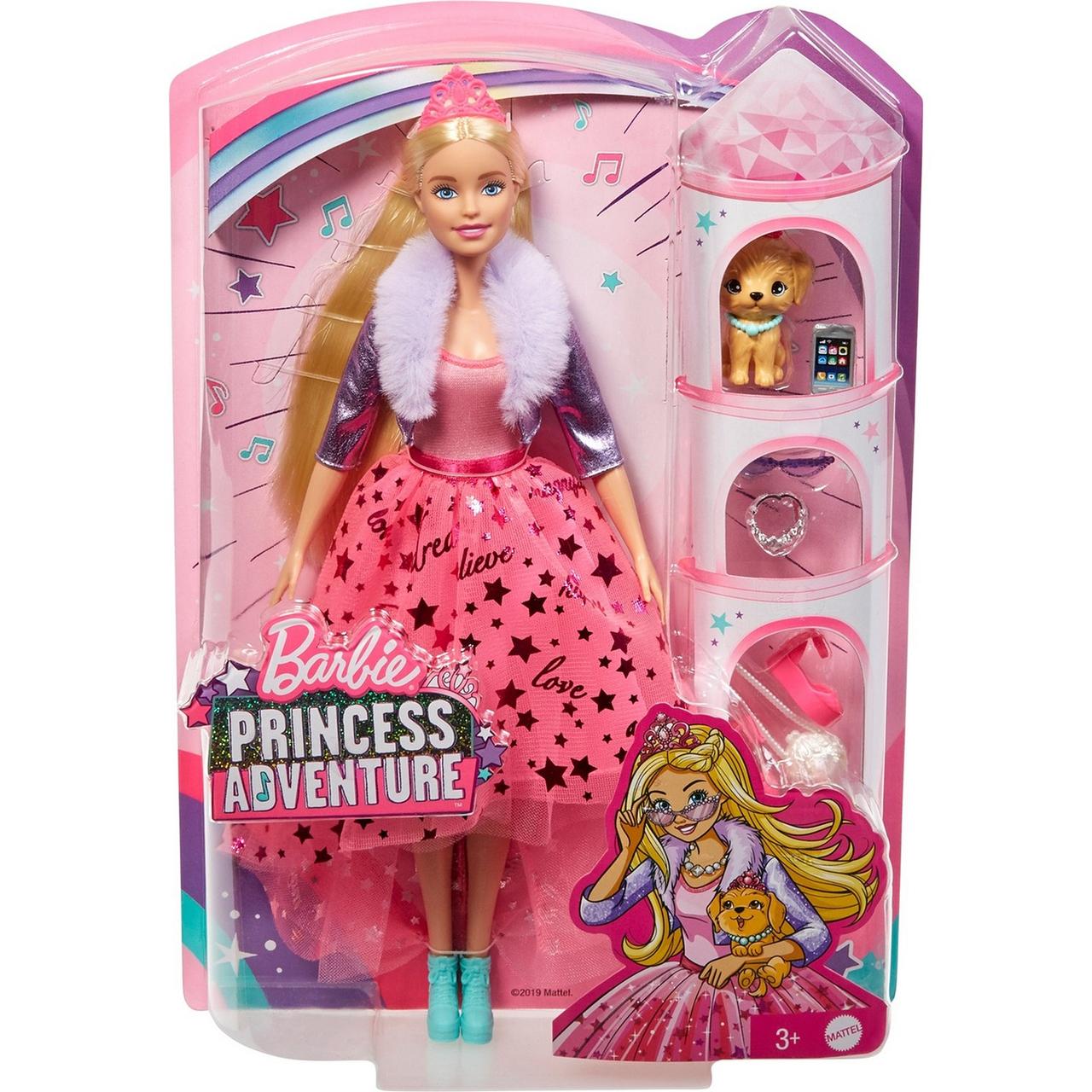Barbie Игровой Набор "Приключения Принцессы" Кукла Нарядная принцесса Барби Блондинка с акссесуарами