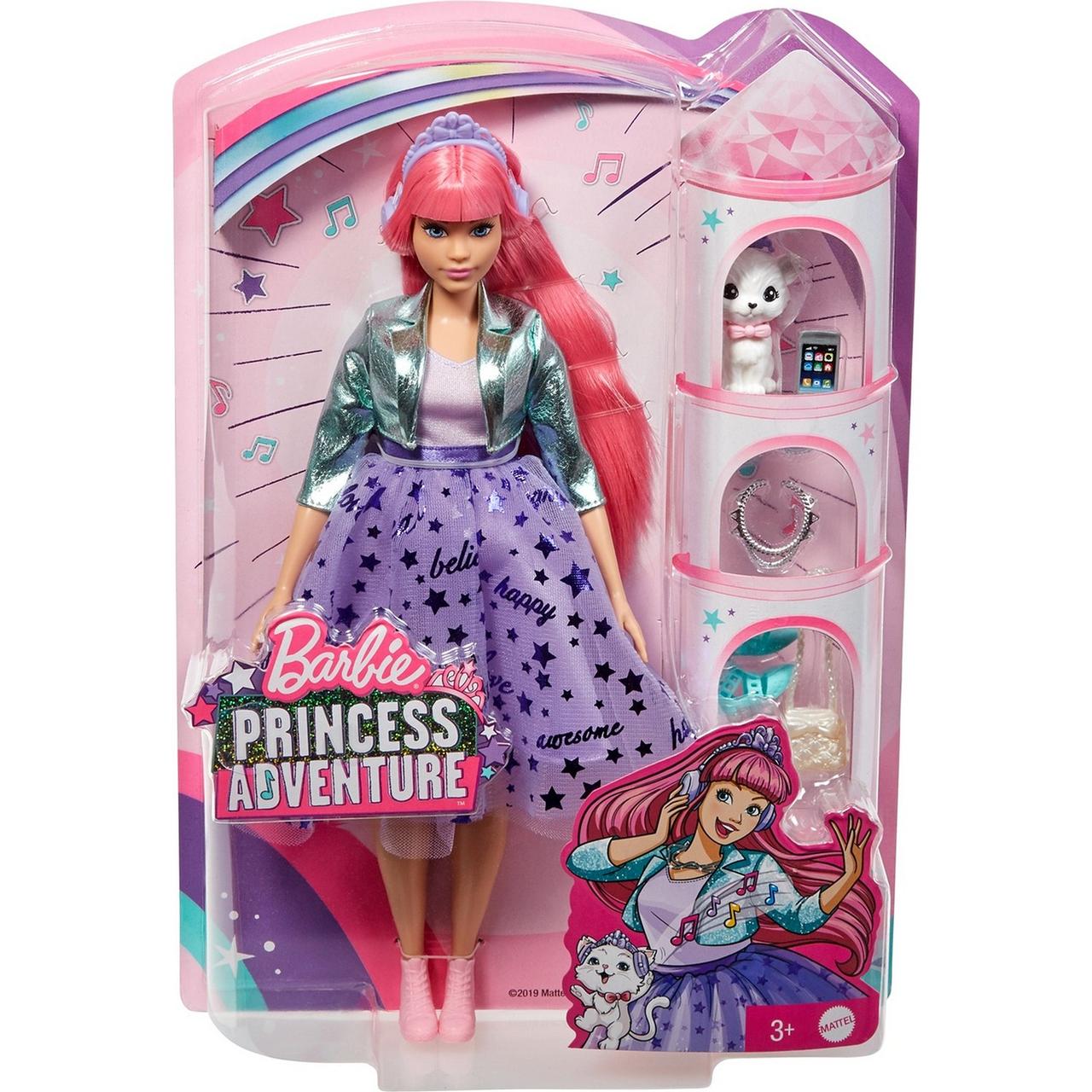 Barbie Игровой Набор "Приключения Принцессы" Кукла Нарядная принцесса Барби с розовыми волосами - фото 6 - id-p81591735