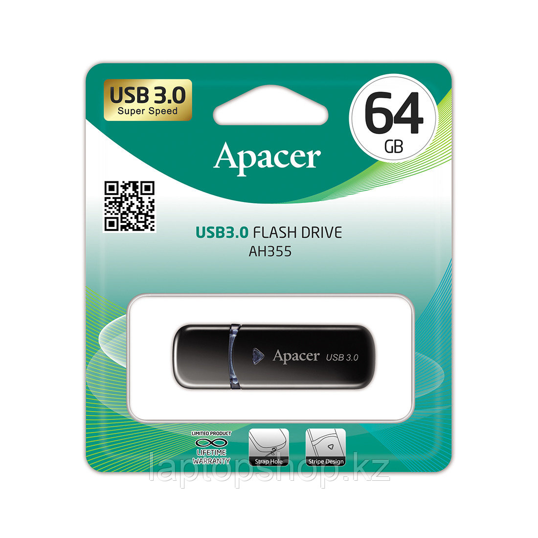 USB Flash, Apacer, AH355, AP64GAH355B-1 - фото 2 - id-p81594235