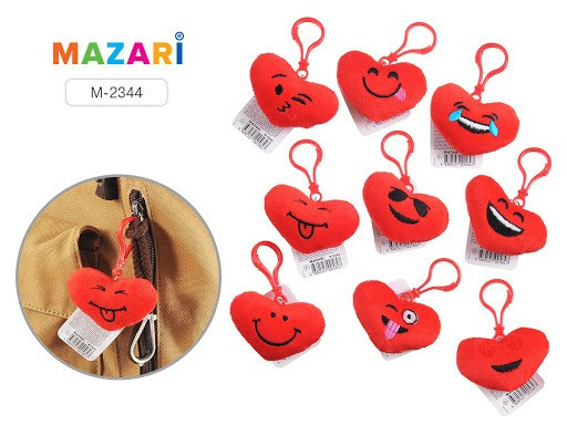 Брелок плюшевый -Heart- Mazari M-2344 - фото 1 - id-p81256486