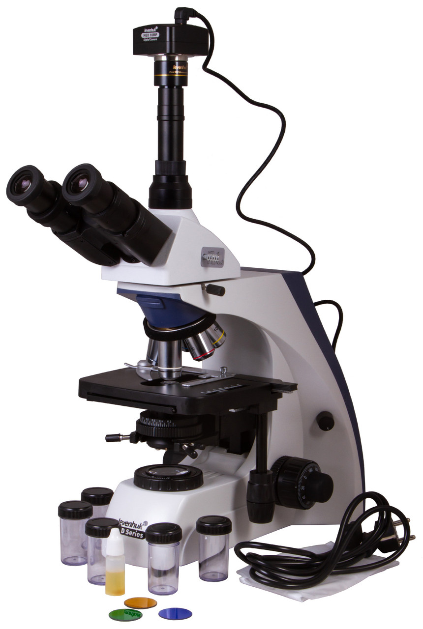 Микроскоп цифровой Levenhuk MED D35T, тринокулярный - фото 2 - id-p81601385
