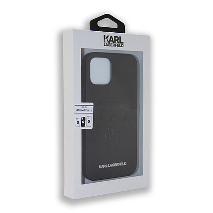 Karl Lagerfeld Collections IKONIK OUTLINE Black Apple iPhone 12 Max, iPhone 12 Pro, фото 2