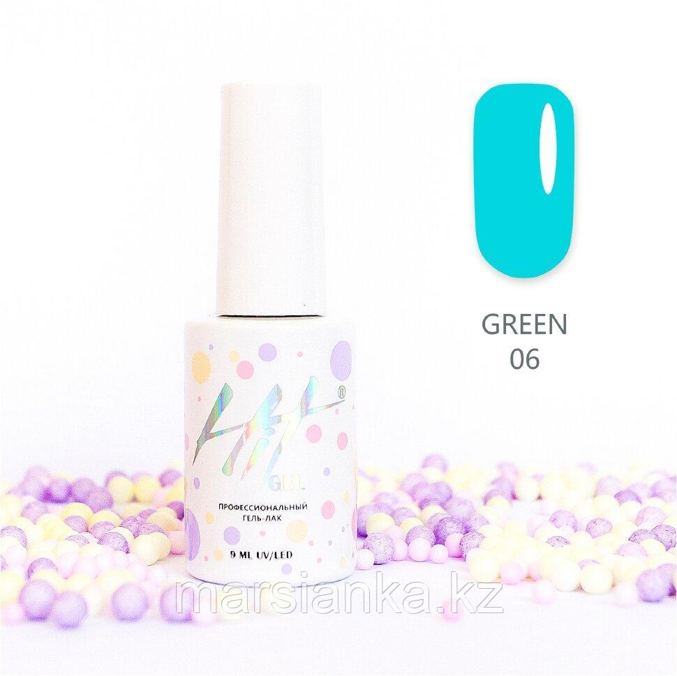 Гель-лак HIT gel Green №06, 9мл