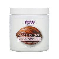 Now Foods, какао-масло с маслом жожобы, 192 мл