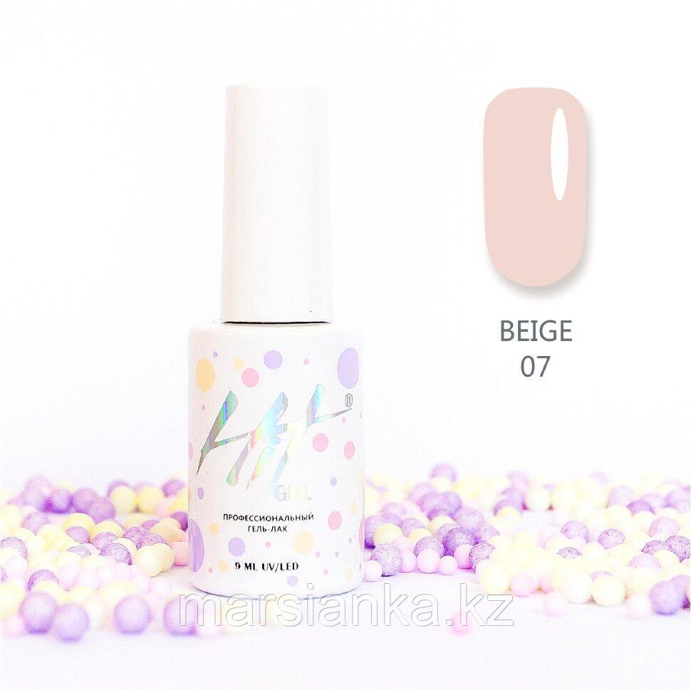 Гель-лак HIT gel Beige №07, 9мл