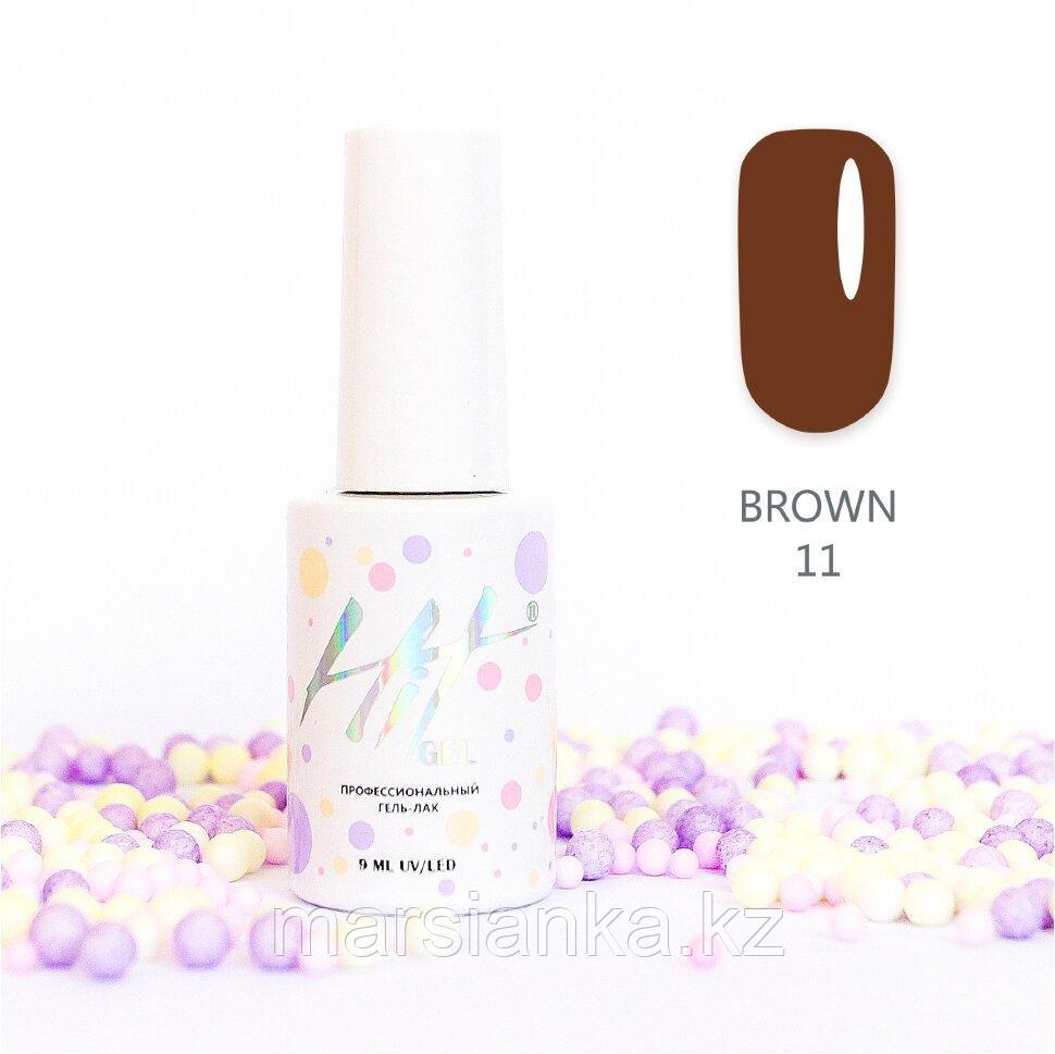 Гель-лак HIT gel Brown №11, 9мл