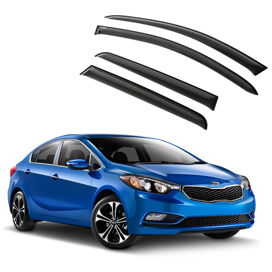 Ветровики дверей (дефлекторы окон) Kia Cerato (2013-2018)