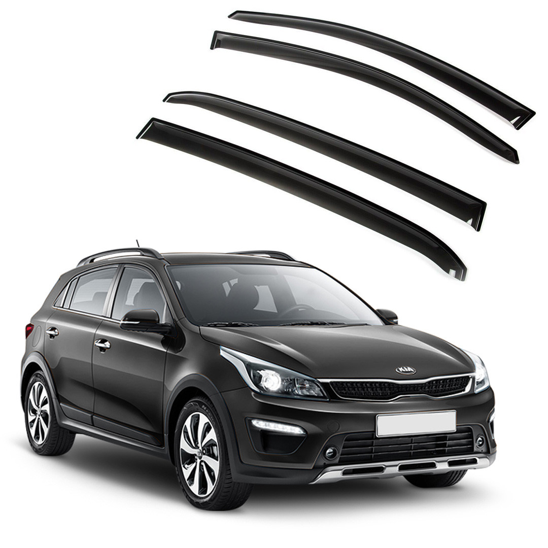 Ветровики дверей (дефлекторы окон) Kia X-Line (2017-)