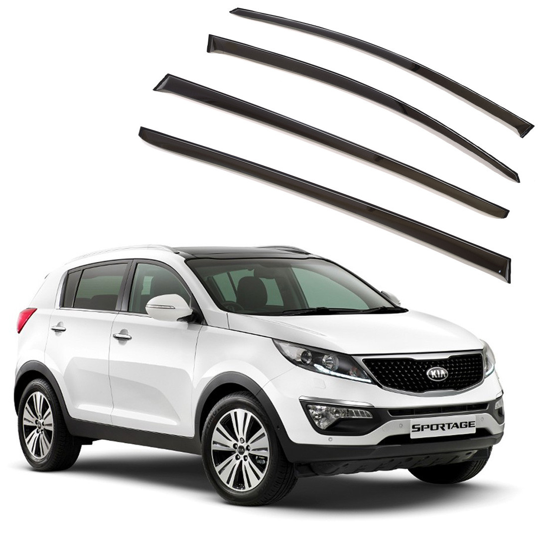 Ветровики дверей (дефлекторы окон) Kia Sportage (2010-2015)