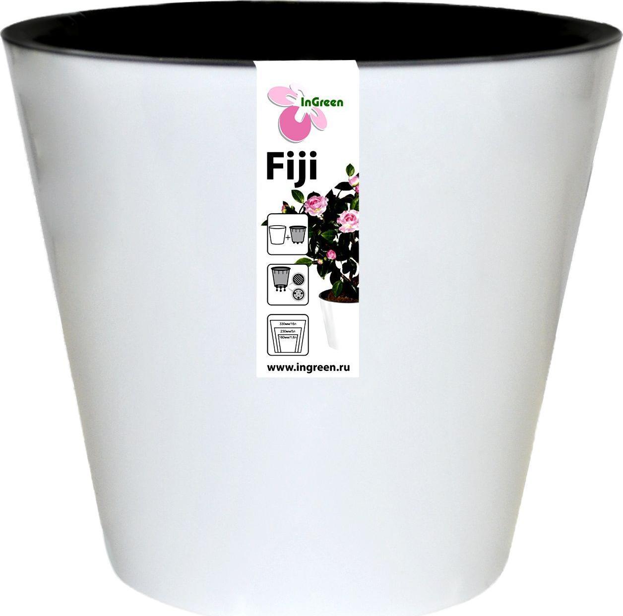 Горшок для цветов Фиджи D 200 мм/4л белый