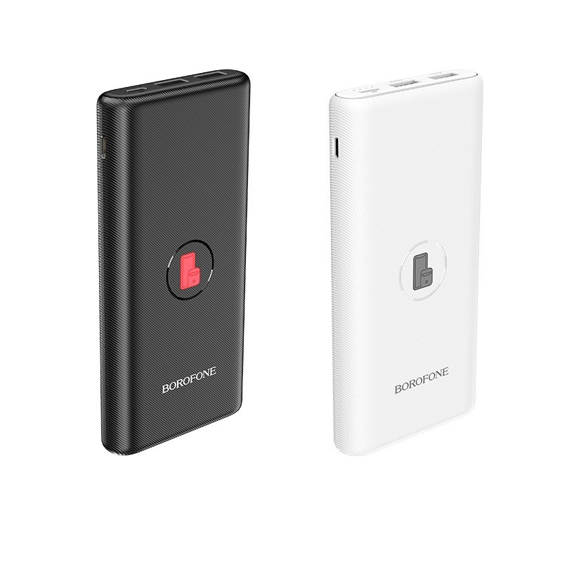 Power Bank внешний аккумулятор на 10000mAh с беспроводной зарядкой, BOROFONE BT31 - фото 5 - id-p81607873