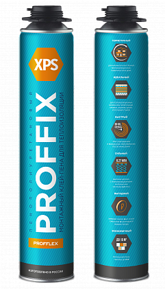 Клей-пена PROFFIX XPS для пенополистирола 850мл