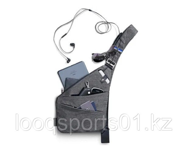 Кобура сумка барсетка мужское (серый) - фото 3 - id-p81608356