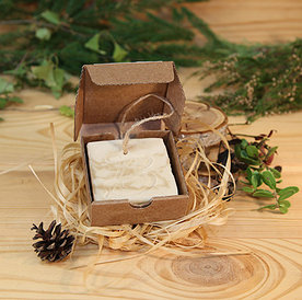 Твердый шампунь-мыло для бани и сауны "Мед и прополис", 100гр