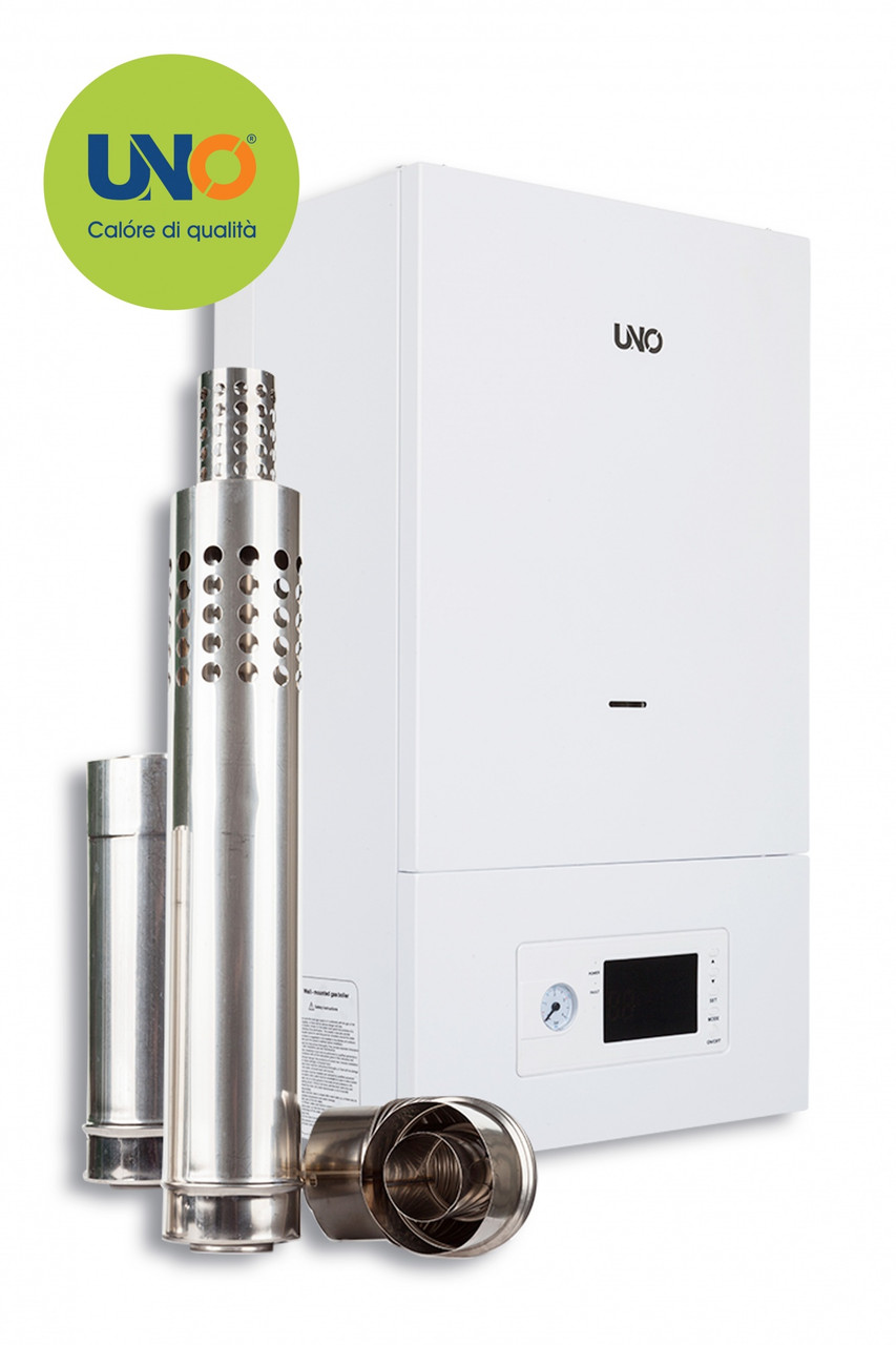 Газовый котел UNO PIRO 20 кВт с коаксиальным дымоходом  (200м²)