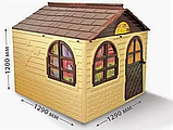 Детский домик игровой Doloni коричневый, фото 7