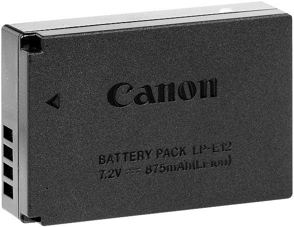 Аккумулятор Canon LP-E12 - фото 2 - id-p81702496