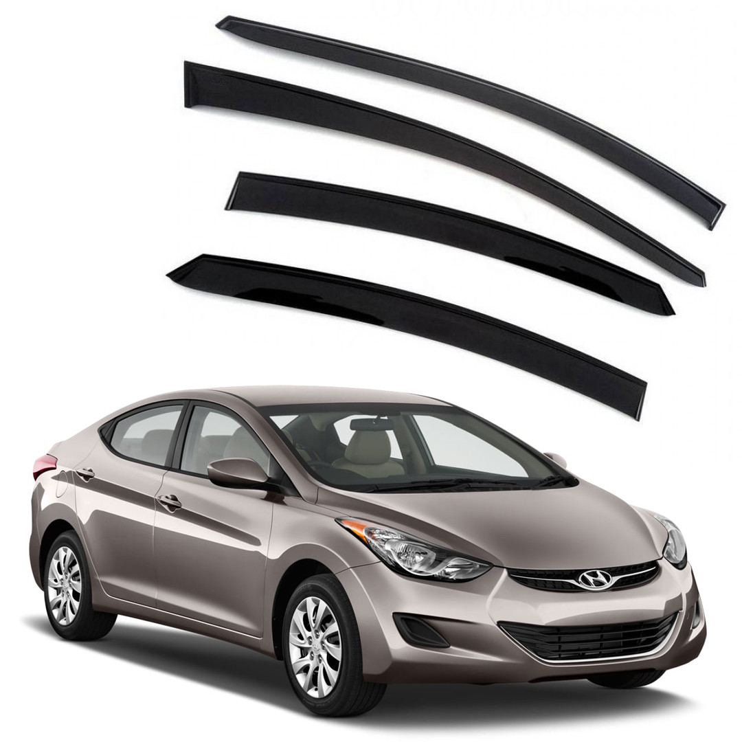 Ветровики дверей (дефлекторы окон) Hyundai Elantra (2010-2015)