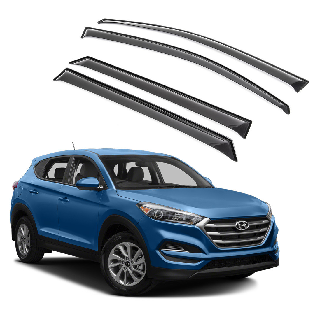 Ветровики дверей (дефлекторы окон) Hyundai Tucson TL (2015-)