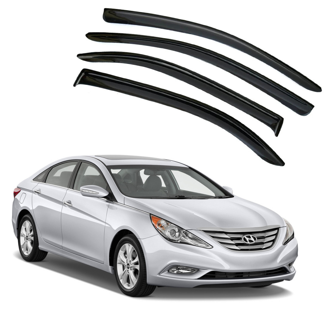 Ветровики дверей (дефлекторы окон) Hyundai Sonata IV (EF) (1998-2012)