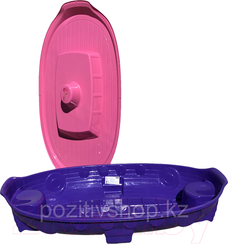 Детская Песочница бассейн Кораблик фиолетово/розовый - фото 3 - id-p81702764