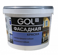 Краска акриловая фасадная GOL ВД-АК-1180 (6,5 кг)