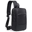 Стильная плечевая сумка BANGE BG77107 имеет лаконичный дизайн и плавные формы., фото 2