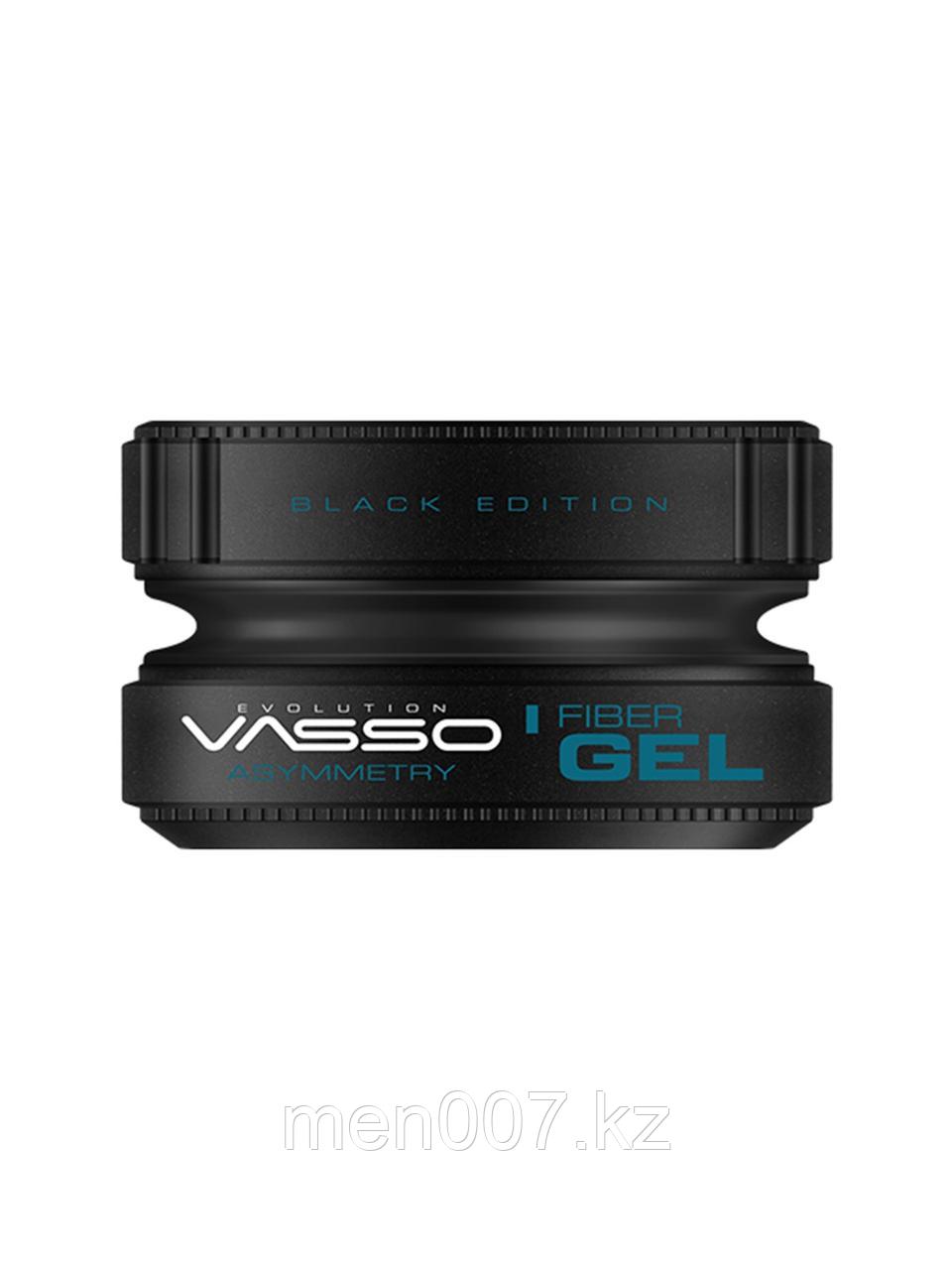 Vasso Гель для укладки волос "Асимметрия" Styling Wax Fiber Gel Black Edition Asymmetry, 150мл.