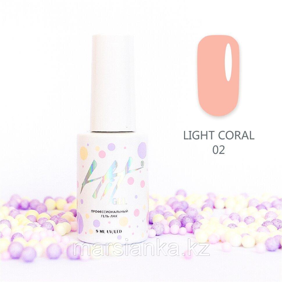 Гель-лак HIT gel Light Coral №02, 9мл