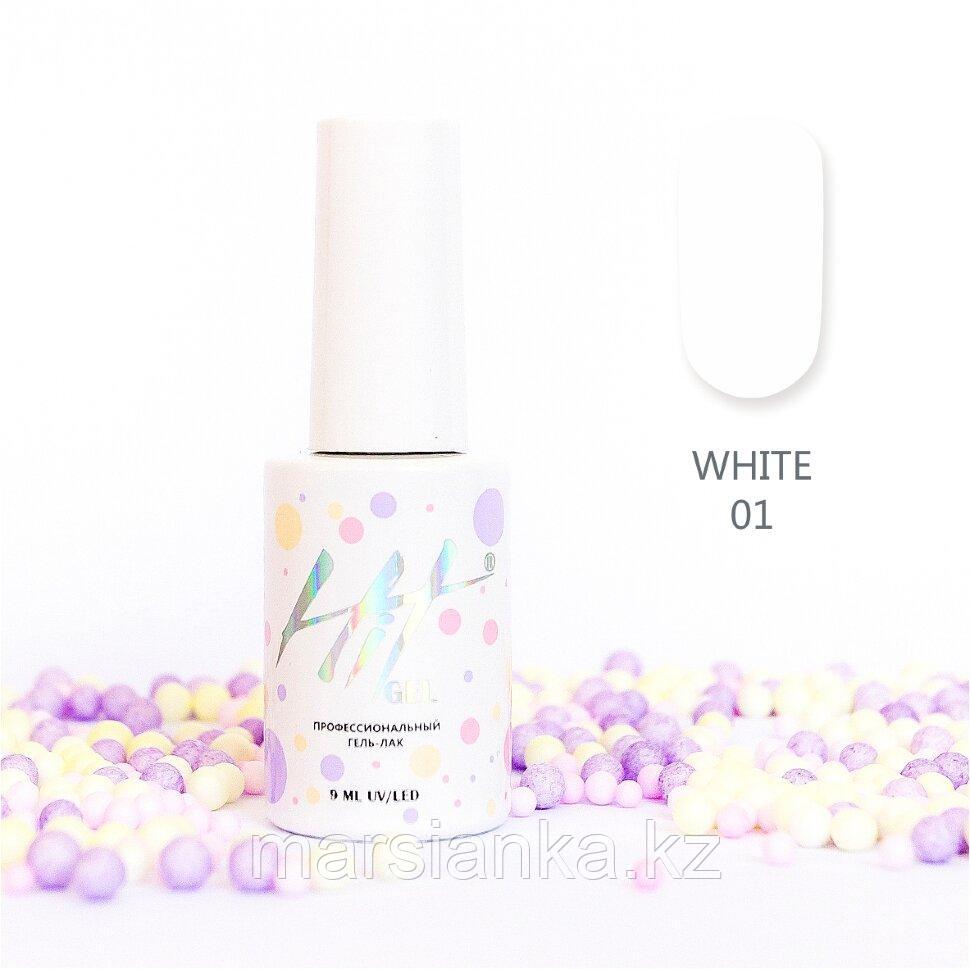 Гель-лак HIT gel White №01, 9мл