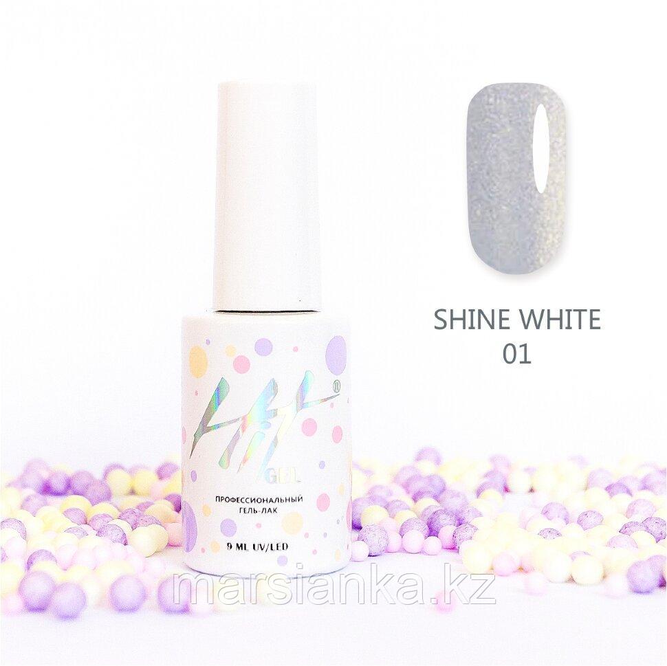Гель-лак HIT gel Shine White №01, 9мл