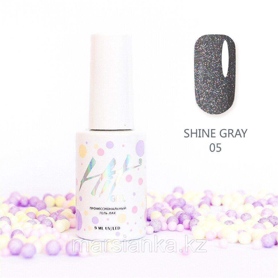 Гель-лак HIT gel Shine Gray №05, 9мл