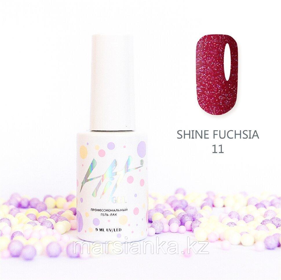 Гель-лак HIT gel Shine Fuchsia №11, 9мл