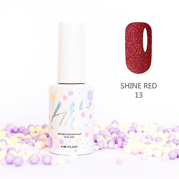 Гель-лак HIT gel Shine Red №13, 9мл